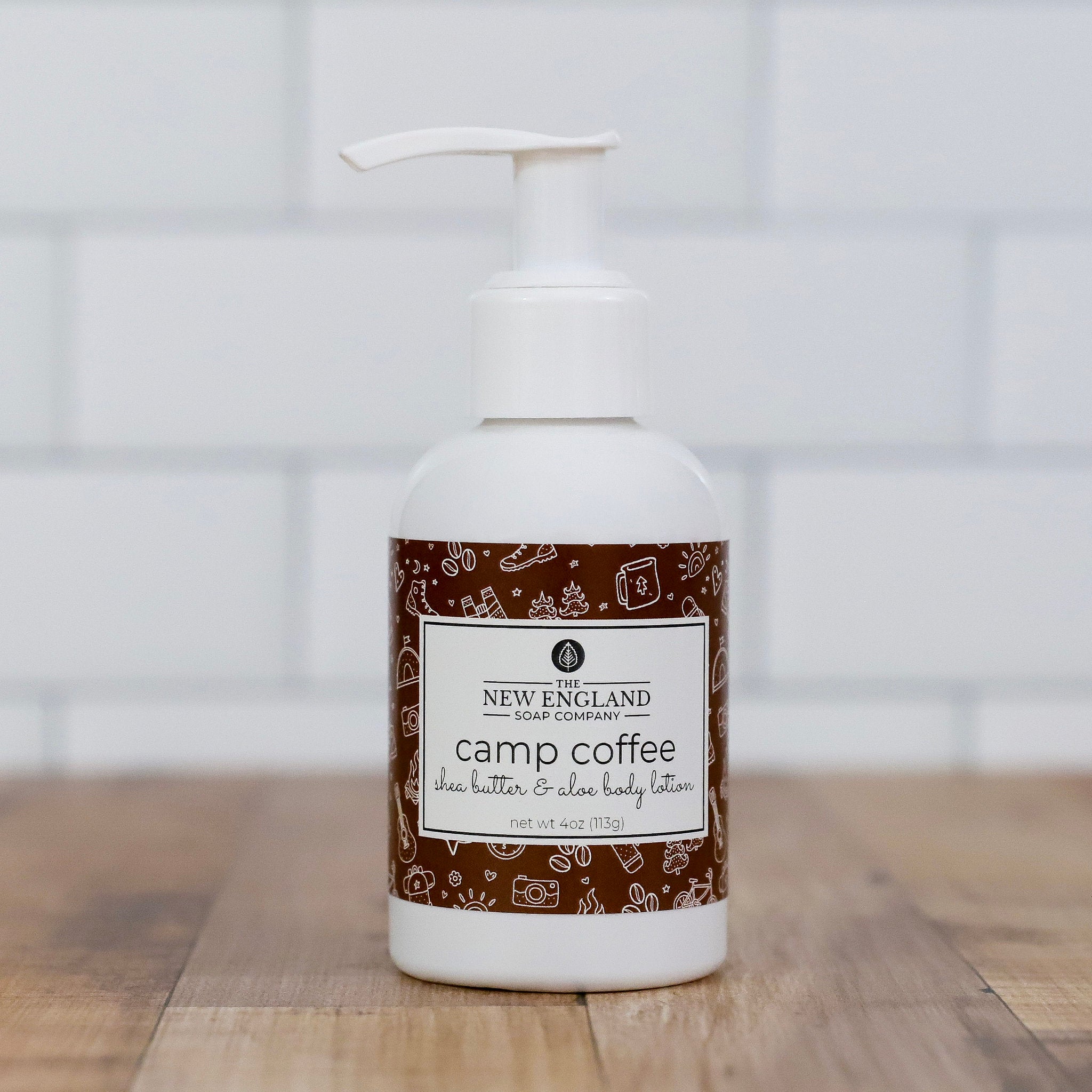 Body lotion bottle with &