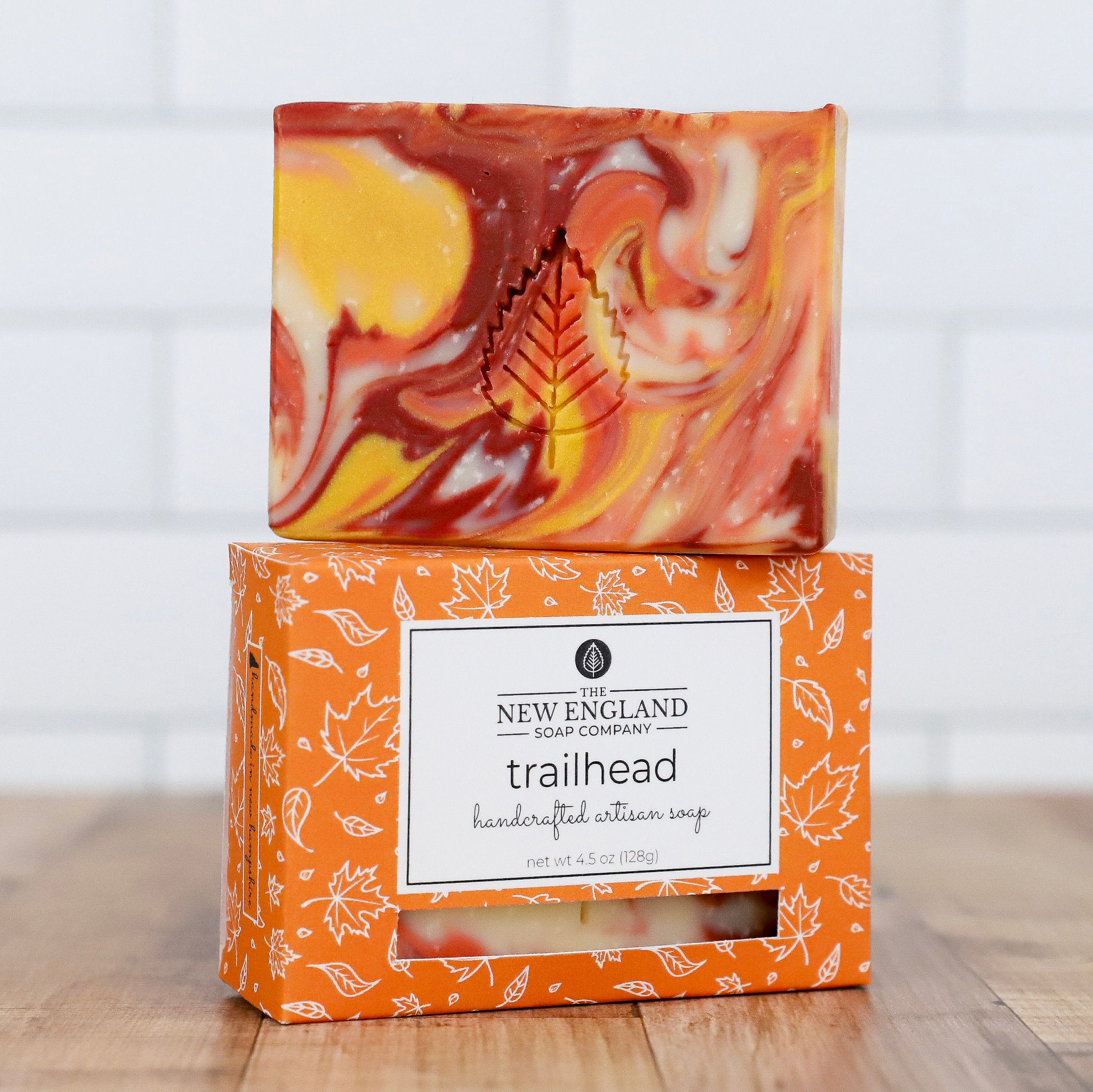 Swirled soap bar with &