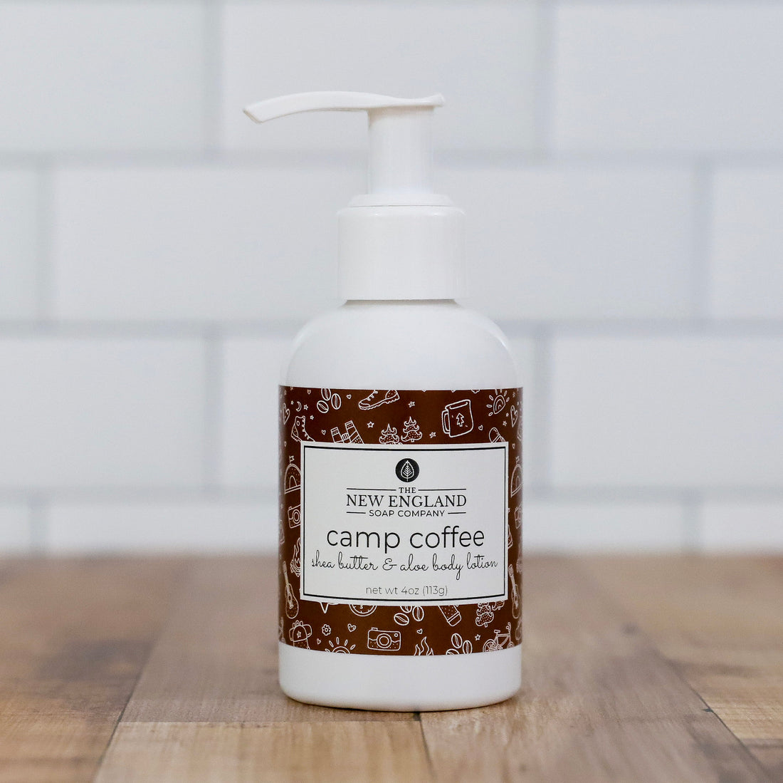 Body lotion bottle with &